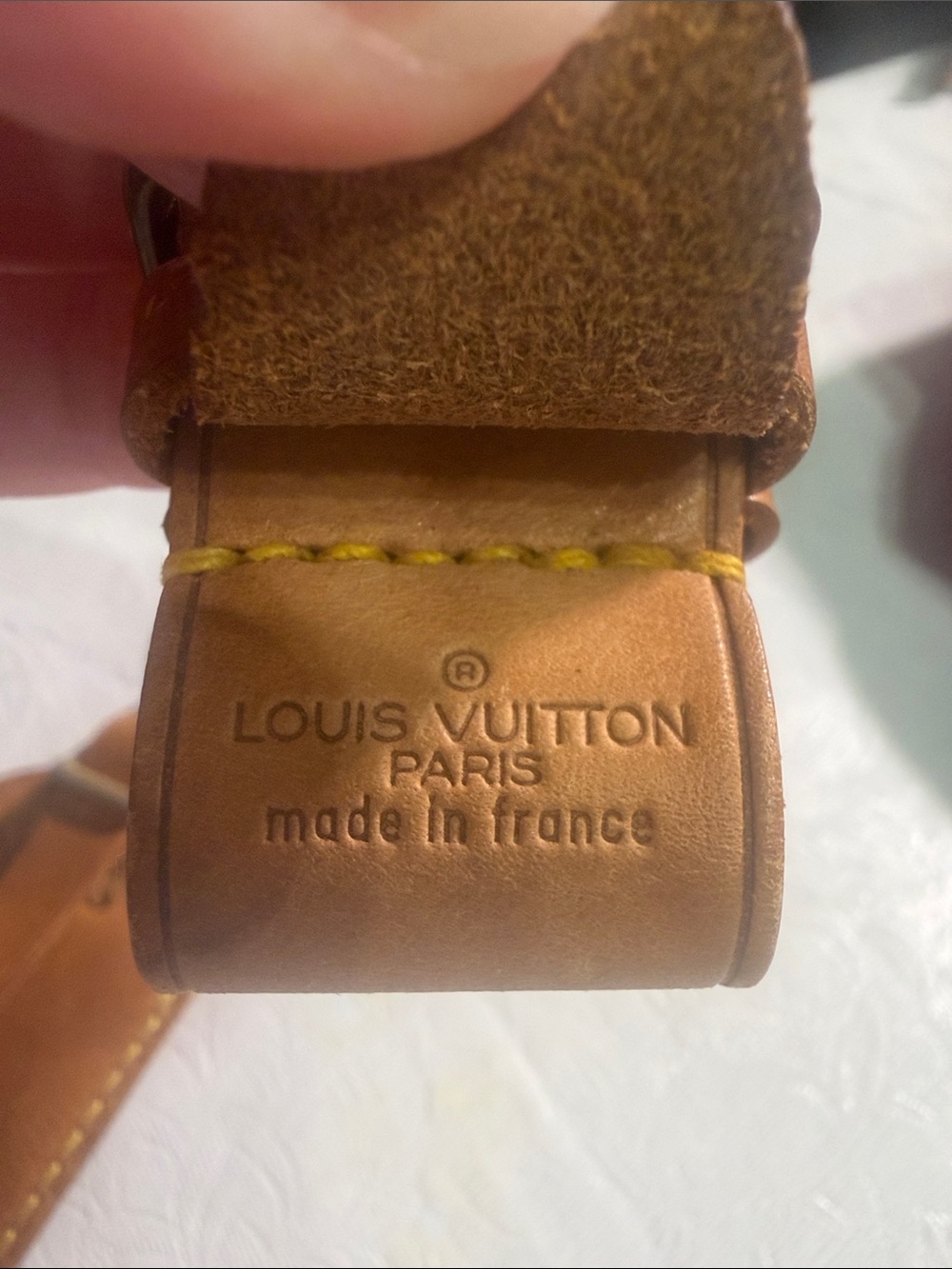 Louis Vuitton luggage tag set and gold lock and key #308 - Picture 7 of 11